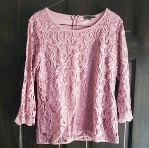 Mauve Lace Top